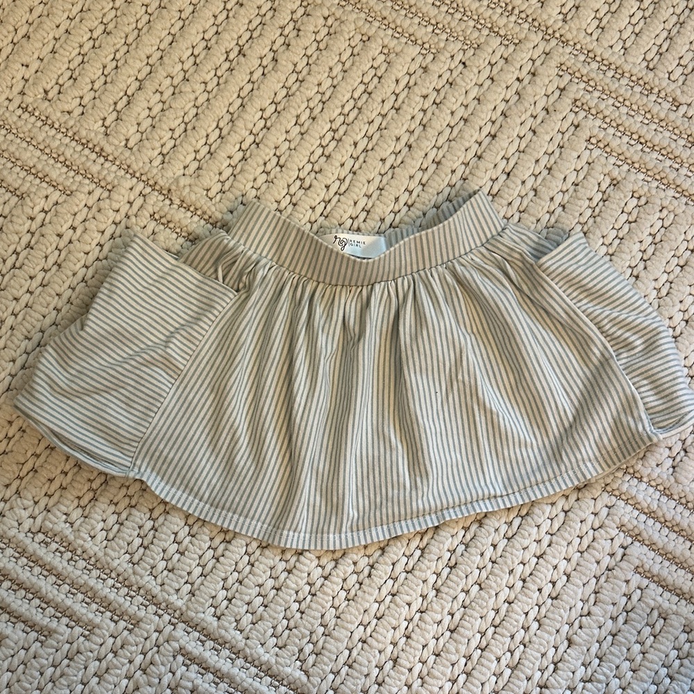 Remus girl blue in stripe pocket skirt